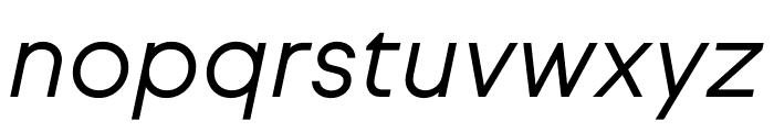 SUL SANS LIGHT ITALIC Font LOWERCASE