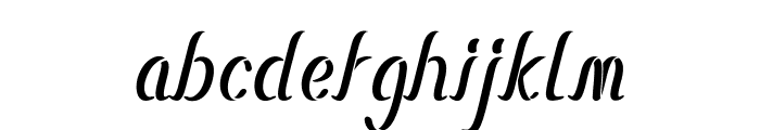 Sugarpop-CondensedItalic Font LOWERCASE