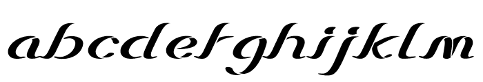 Sugarpop-ExpandedItalic Font LOWERCASE