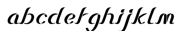 Sugarpop-Italic Font LOWERCASE