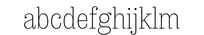 Sunday Clarendon Light Font LOWERCASE