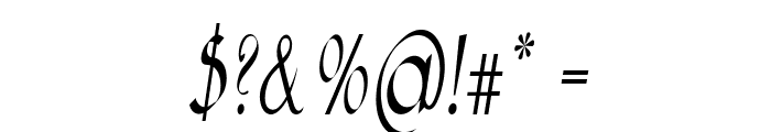 Sundevalle-CondensedItalic Font OTHER CHARS