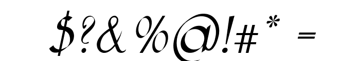 Sundevalle-Italic Font OTHER CHARS