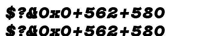 Suomi Slab Serif Black Italic Font OTHER CHARS