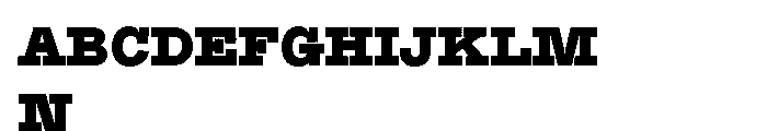 Suomi Slab Serif Black Font UPPERCASE