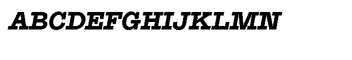 Suomi Slab Serif Bold Italic Font UPPERCASE
