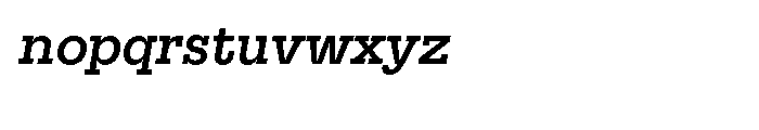Suomi Slab Serif Medium Italic Font LOWERCASE