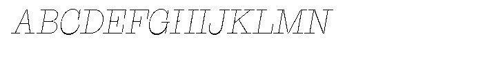 Suomi Slab Serif Thin Italic Font UPPERCASE