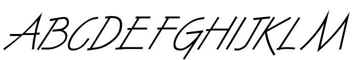 Surfer Italic Font UPPERCASE