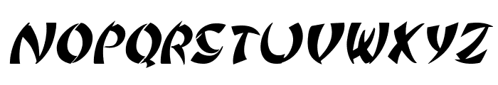 Suzume-BoldItalic Font UPPERCASE