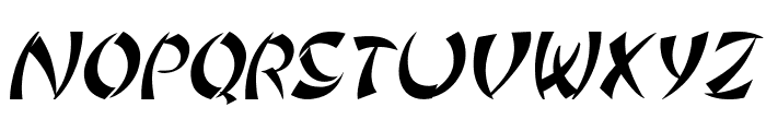 SuzumeItalic Font UPPERCASE