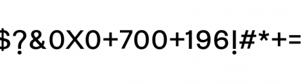 Suisside Regular Font OTHER CHARS