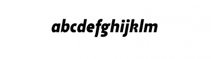Suomi Sans Bold Italic Font LOWERCASE