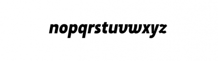 Suomi Sans Bold Italic Font LOWERCASE