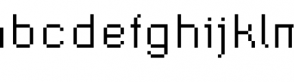 Supernormale Eight Large Regular Font LOWERCASE