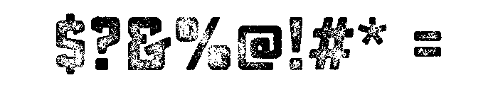 Sucrose Lo Res Bold Four Font OTHER CHARS