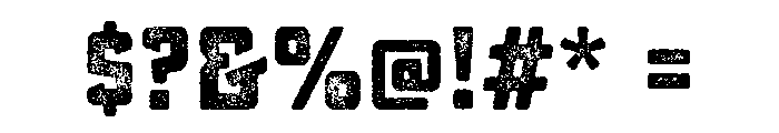 Sucrose Lo Res Bold Three Font OTHER CHARS