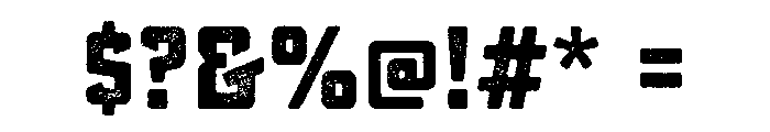 Sucrose Lo Res Bold Two Font OTHER CHARS