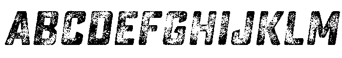 Sucrose Lo Res Slant Bold Four Font UPPERCASE