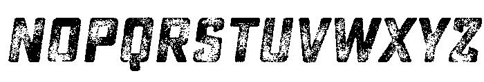 Sucrose Lo Res Slant Bold Four Font UPPERCASE