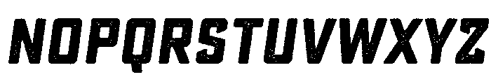 Sucrose Lo Res Slant Bold One Font UPPERCASE