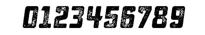 Sucrose Lo Res Slant Bold Three Font OTHER CHARS