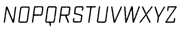 Sucrose Lo Res Slant One Font UPPERCASE