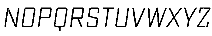 Sucrose Lo Res Slant One Font LOWERCASE