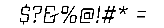 Sucrose Lo Res Slant Regular Font OTHER CHARS
