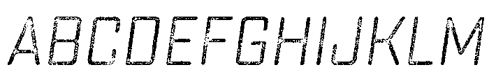 Sucrose Lo Res Slant Three Font UPPERCASE