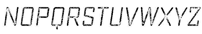 Sucrose Lo Res Slant Three Font UPPERCASE