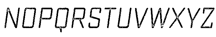 Sucrose Lo Res Slant Two Font UPPERCASE