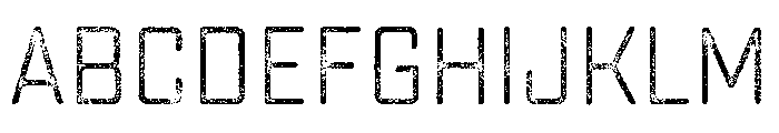 Sucrose Lo Res Three Font UPPERCASE