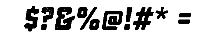 Sucrose Slant Bold One Font OTHER CHARS