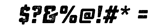 Sucrose Slant Bold Two Font OTHER CHARS