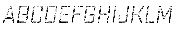 Sucrose Slant Four Font UPPERCASE