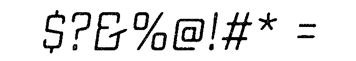Sucrose Slant One Font OTHER CHARS