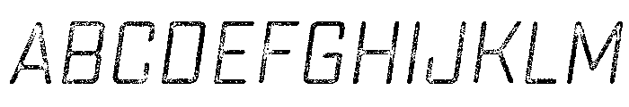 Sucrose Slant Three Font UPPERCASE