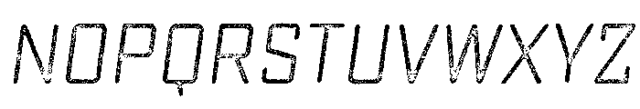 Sucrose Slant Three Font LOWERCASE