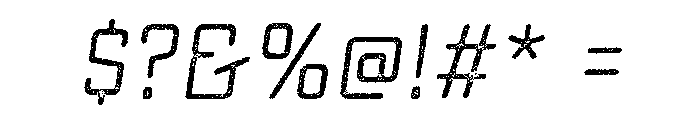 Sucrose Slant Two Font OTHER CHARS