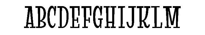Suffer Bold Font UPPERCASE