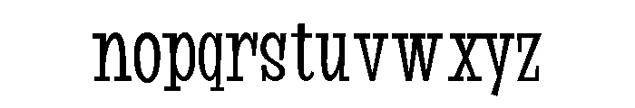 Suffer Bold Font LOWERCASE
