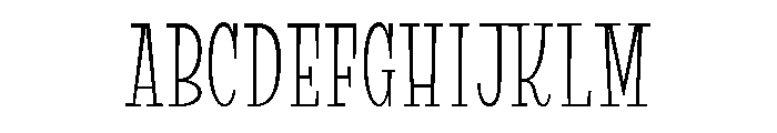 Suffer Light Font UPPERCASE