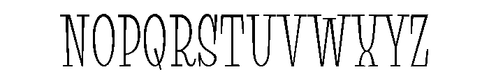 Suffer Light Font UPPERCASE