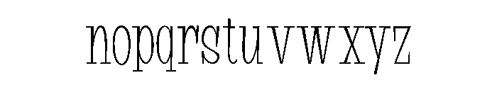 Suffer Light Font LOWERCASE