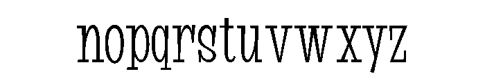Suffer Regular Font LOWERCASE