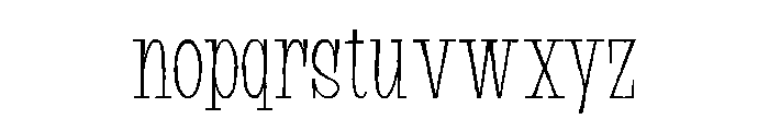 Suffer Rough Light Font LOWERCASE