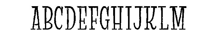 Suffer Rough Regular Font UPPERCASE