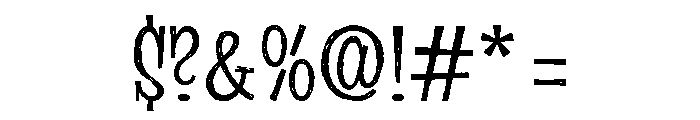 Suffer Scratch Bold Font OTHER CHARS