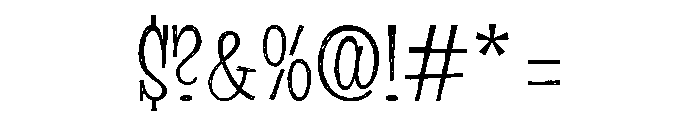Suffer Scratch Regular Font OTHER CHARS